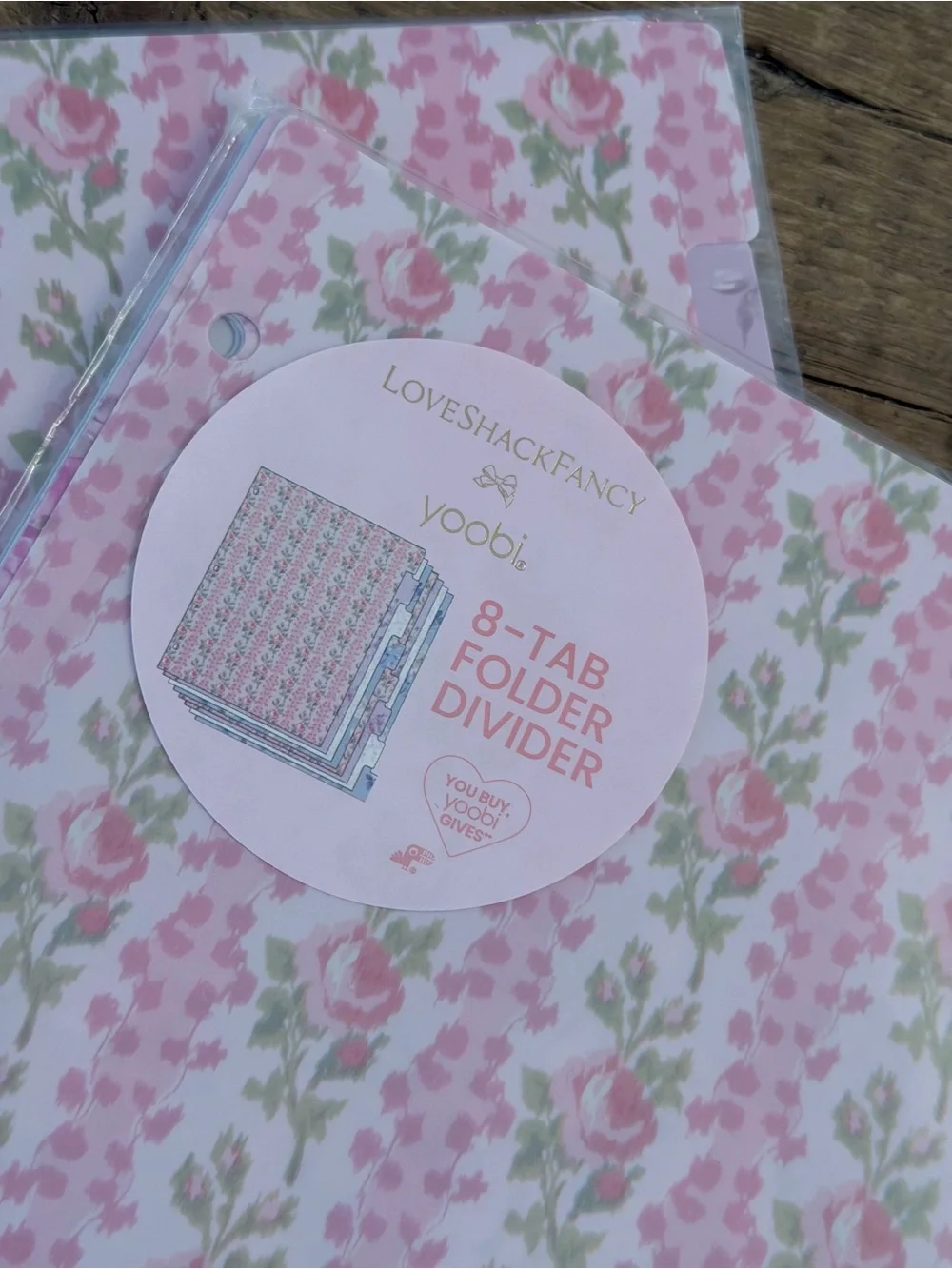 IN HAND 2 Pks LoveShackFancy Binder Dividers and Tabs. Coquette | Floral | Cute